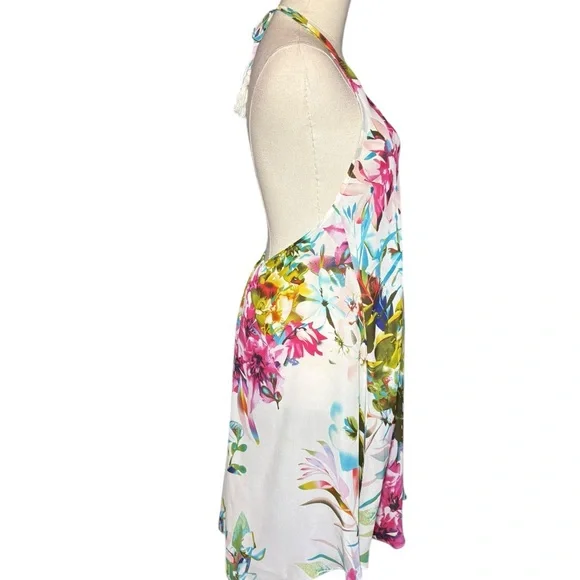 Venus Floral Halter Swim Cover-Up Lightweight Beach - Picture 4 of 6